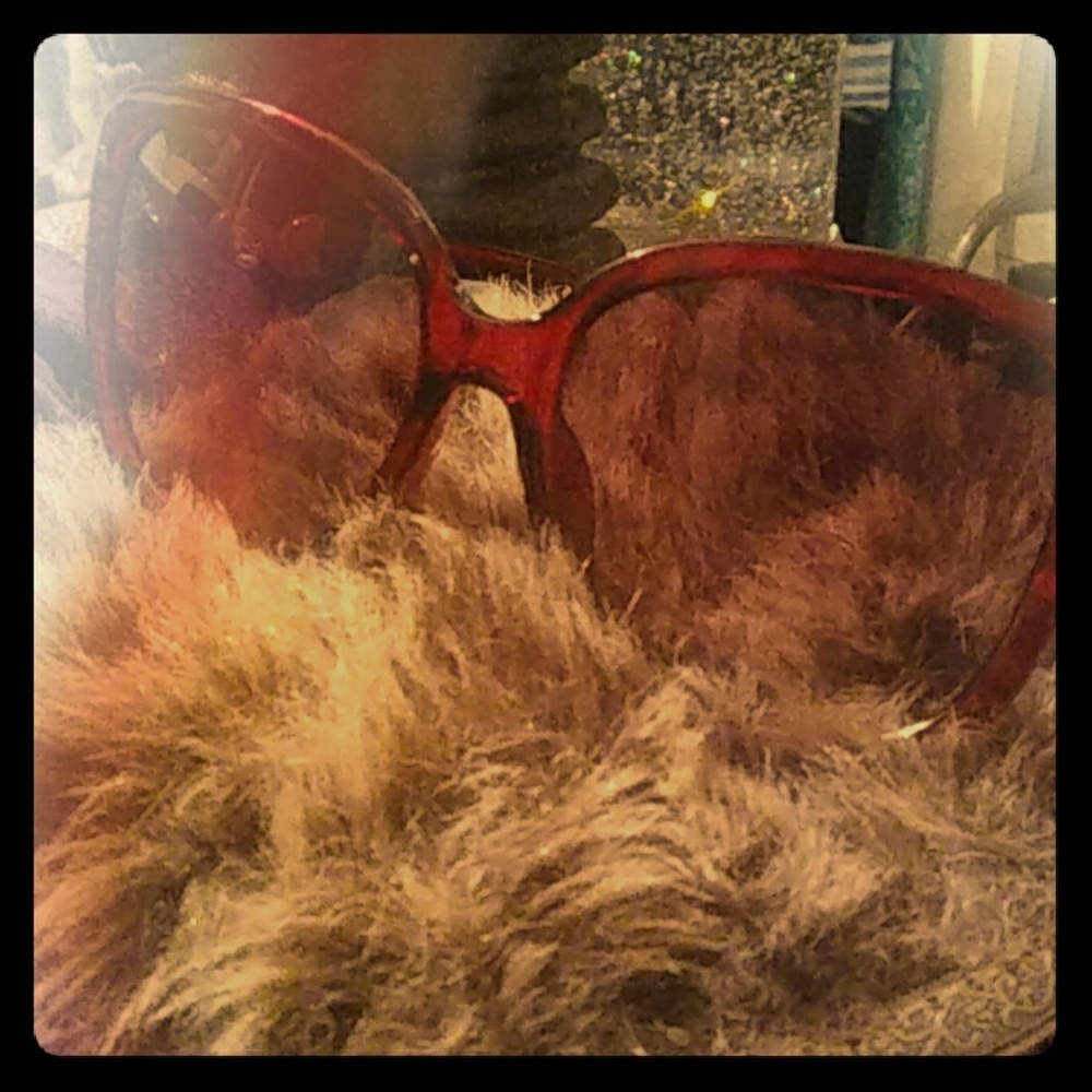 Luxury Big Frame Sunglasses ...Maroon transparent